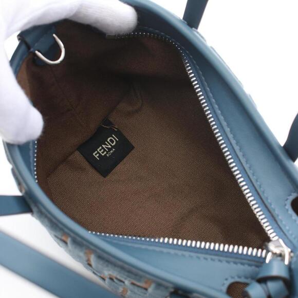 FENDI Brown Leather Tote Bag - Picture 4 of 7